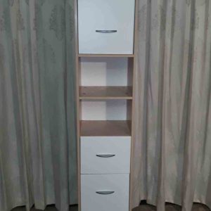 Badkamerkast wit/grene