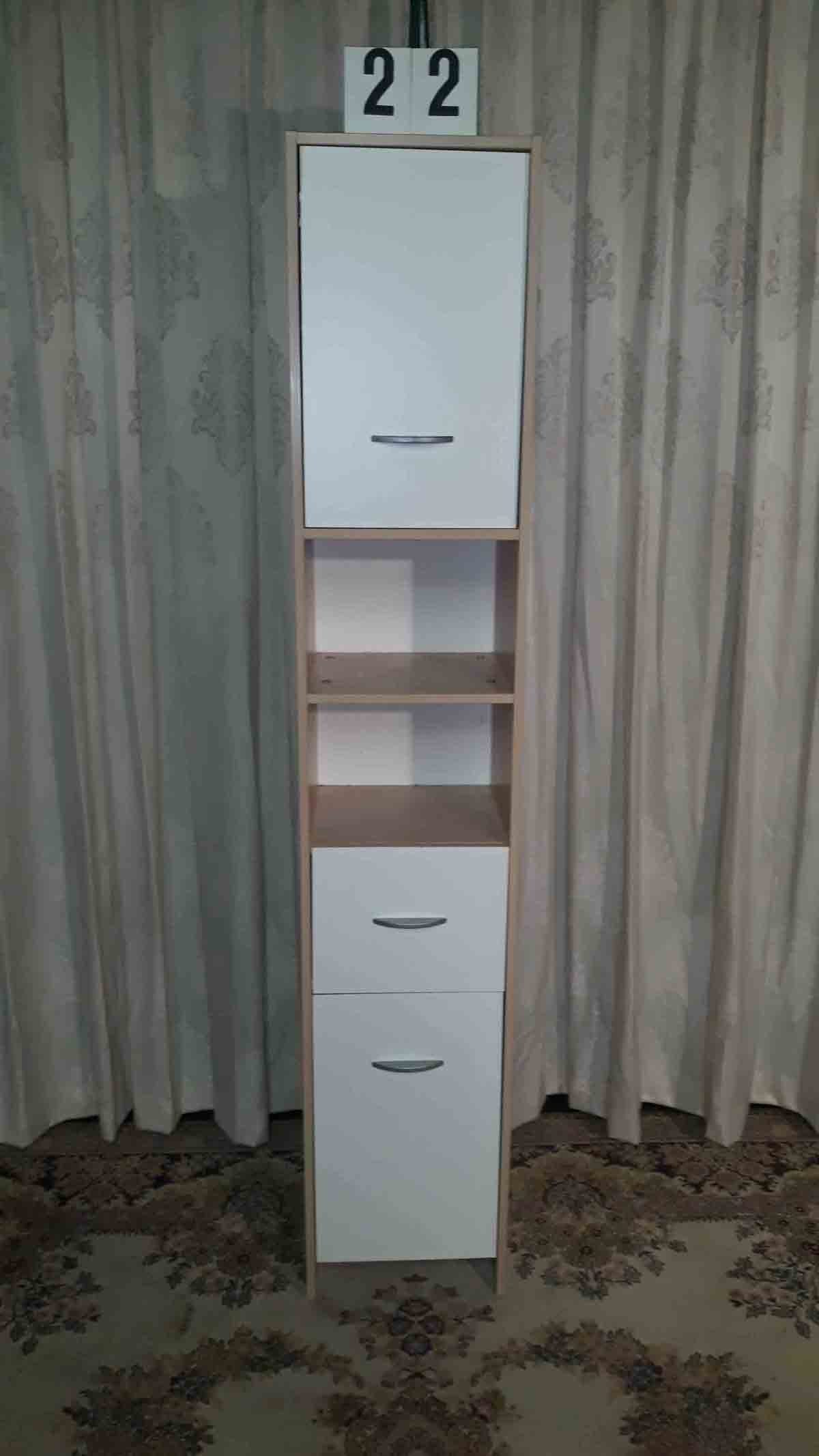 Badkamerkast wit/grene