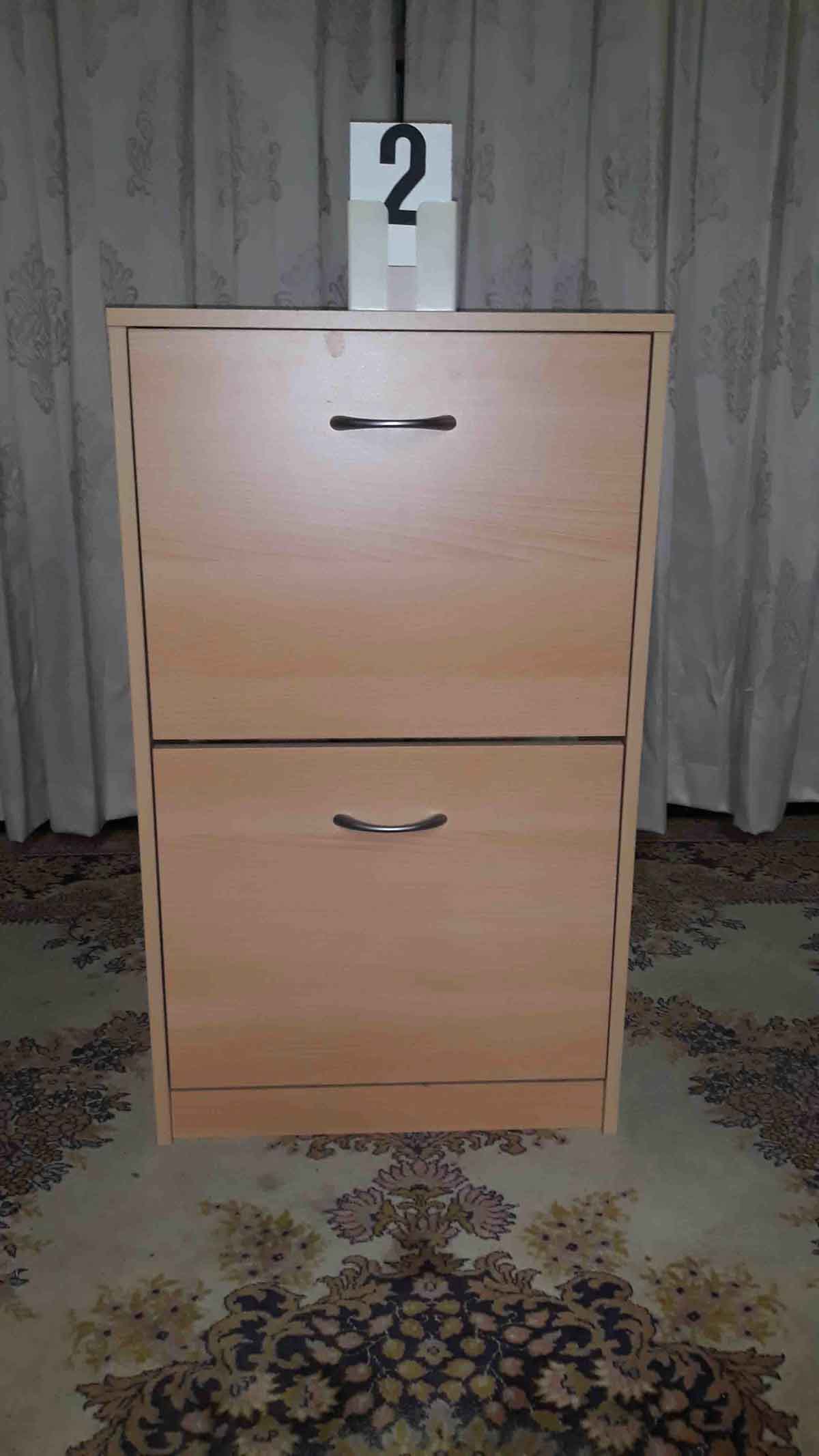 Grenen fineer schoenenkast