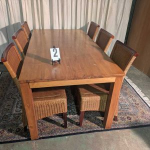 Prachtige Massief Houten Eettafel (200 x 100cm)